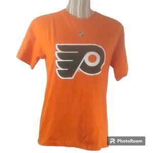 Reebok Philadelphia Flyers NHL Richards #18 T-Shirt Size Small